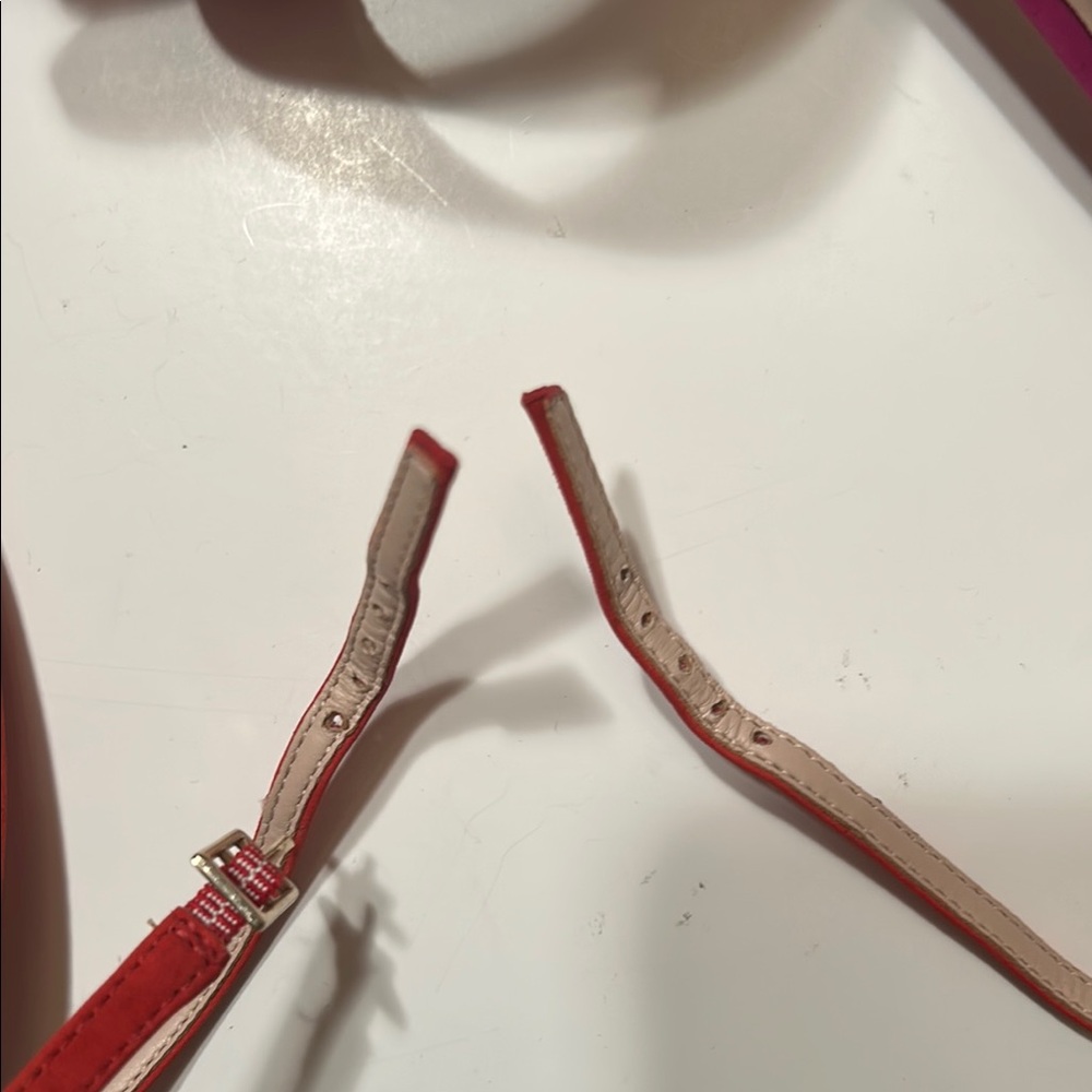 Aldo Red and Pink Stiletto Heels - Picture 10 of 11